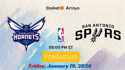Charlotte Hornets at San Antonio Spurs odds, picks and predictions.